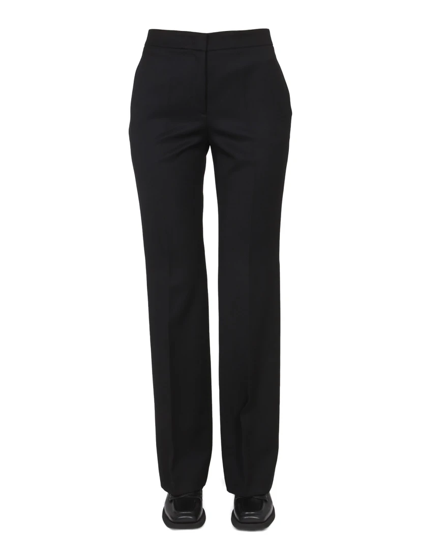 WOOL GRAIN DE POUDRE PANTS