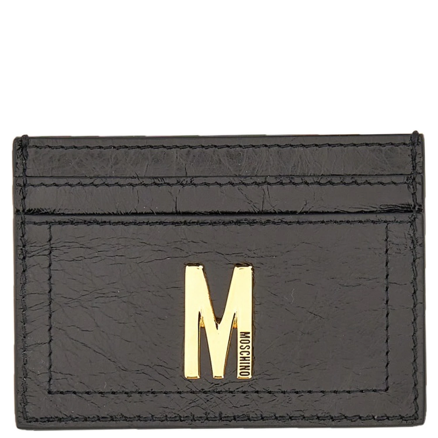 CARD HOLDER WITH GOLD PLAQUE