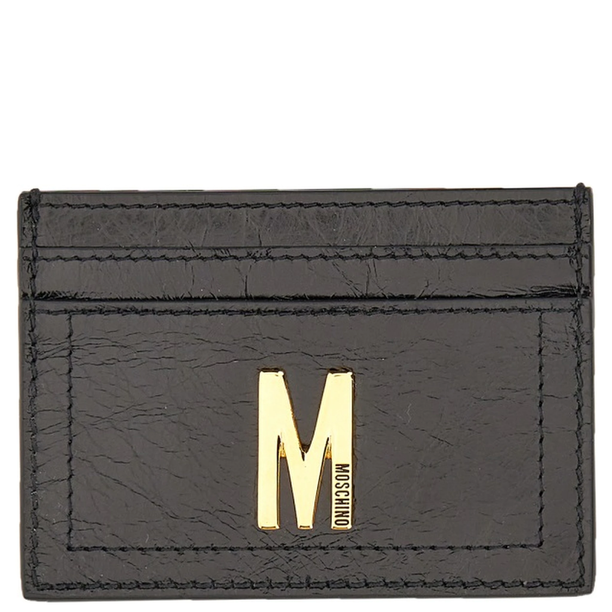 CARD HOLDER WITH GOLD PLAQUE