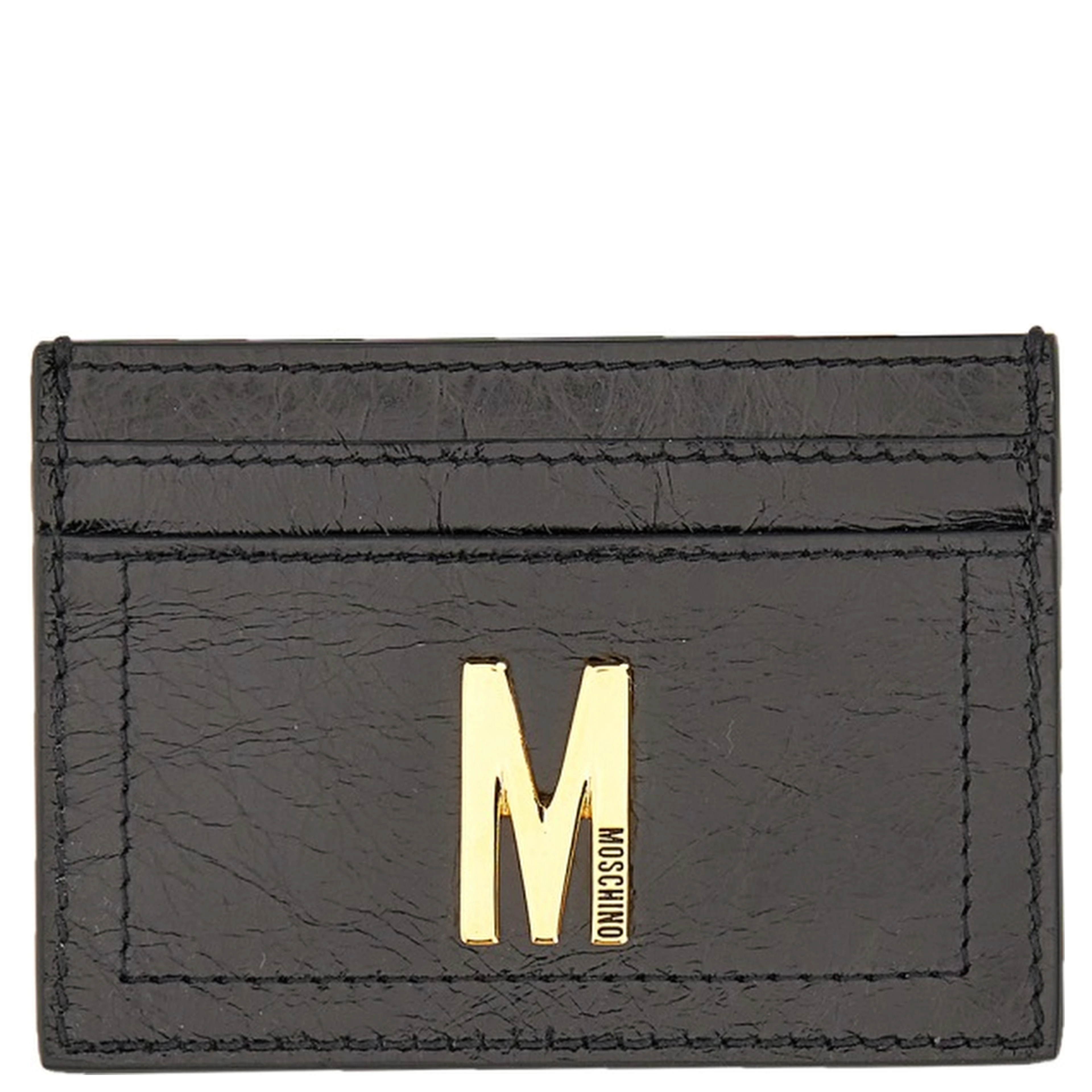 CARD HOLDER WITH GOLD PLAQUE