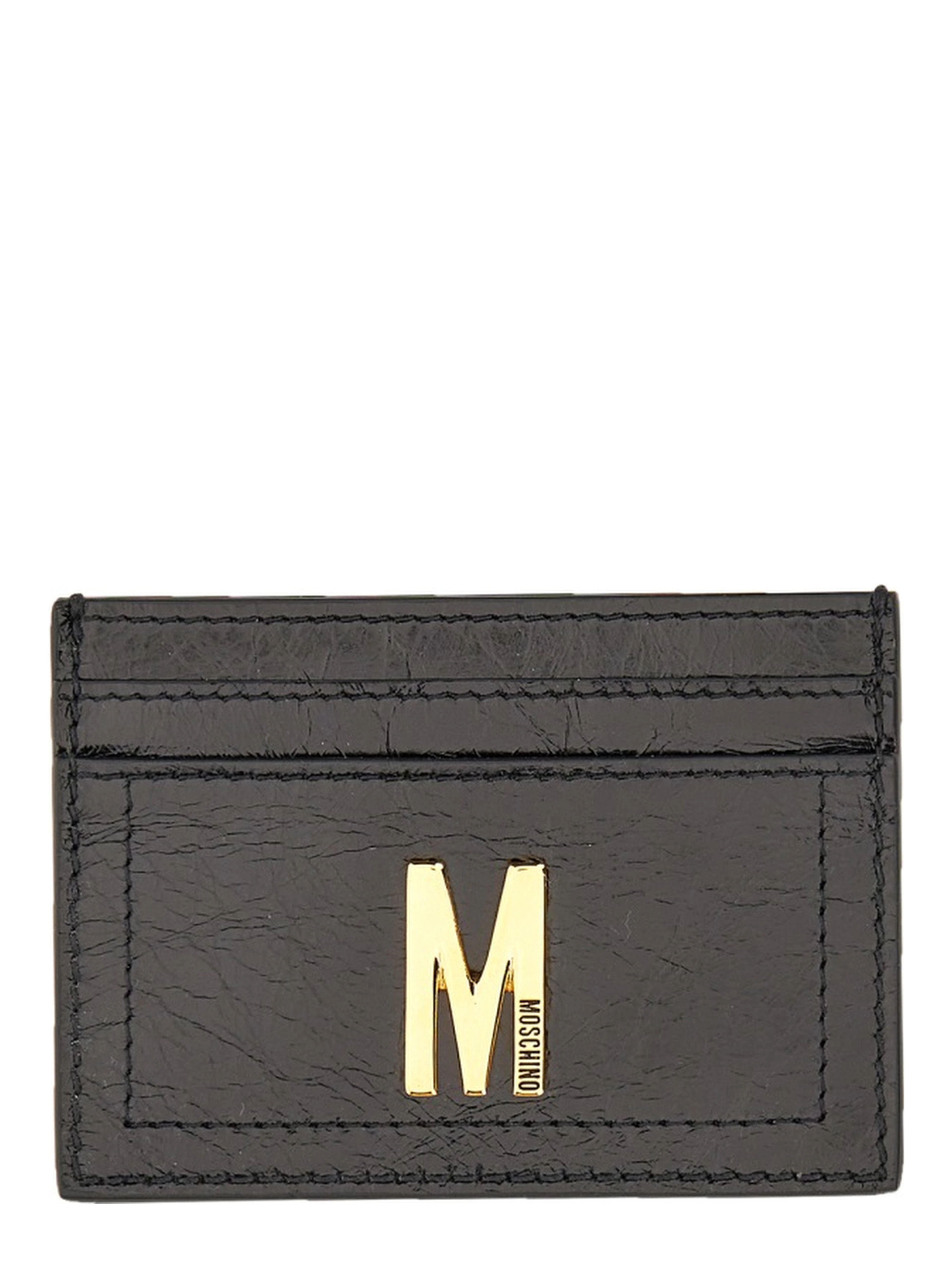 CARD HOLDER WITH GOLD PLAQUE