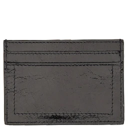 CARD HOLDER WITH GOLD PLAQUE