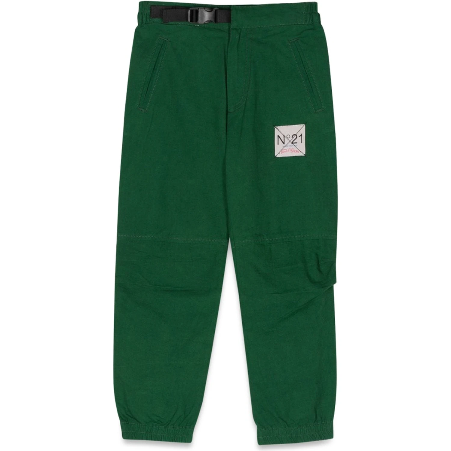PANTS WITH LOGO PATCH