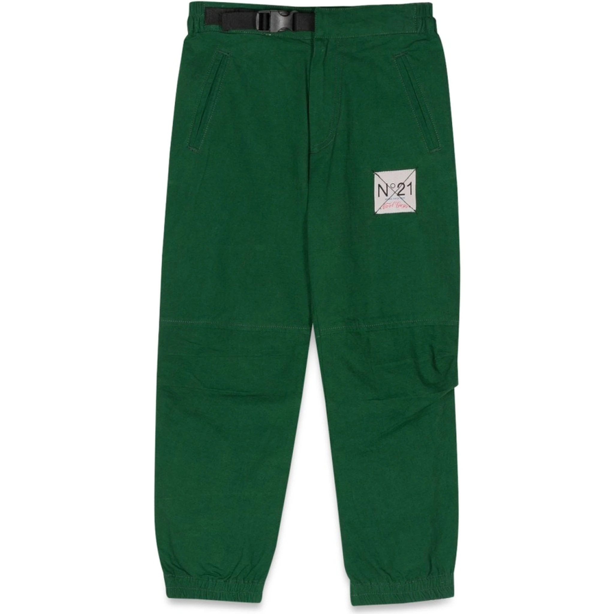 PANTS WITH LOGO PATCH