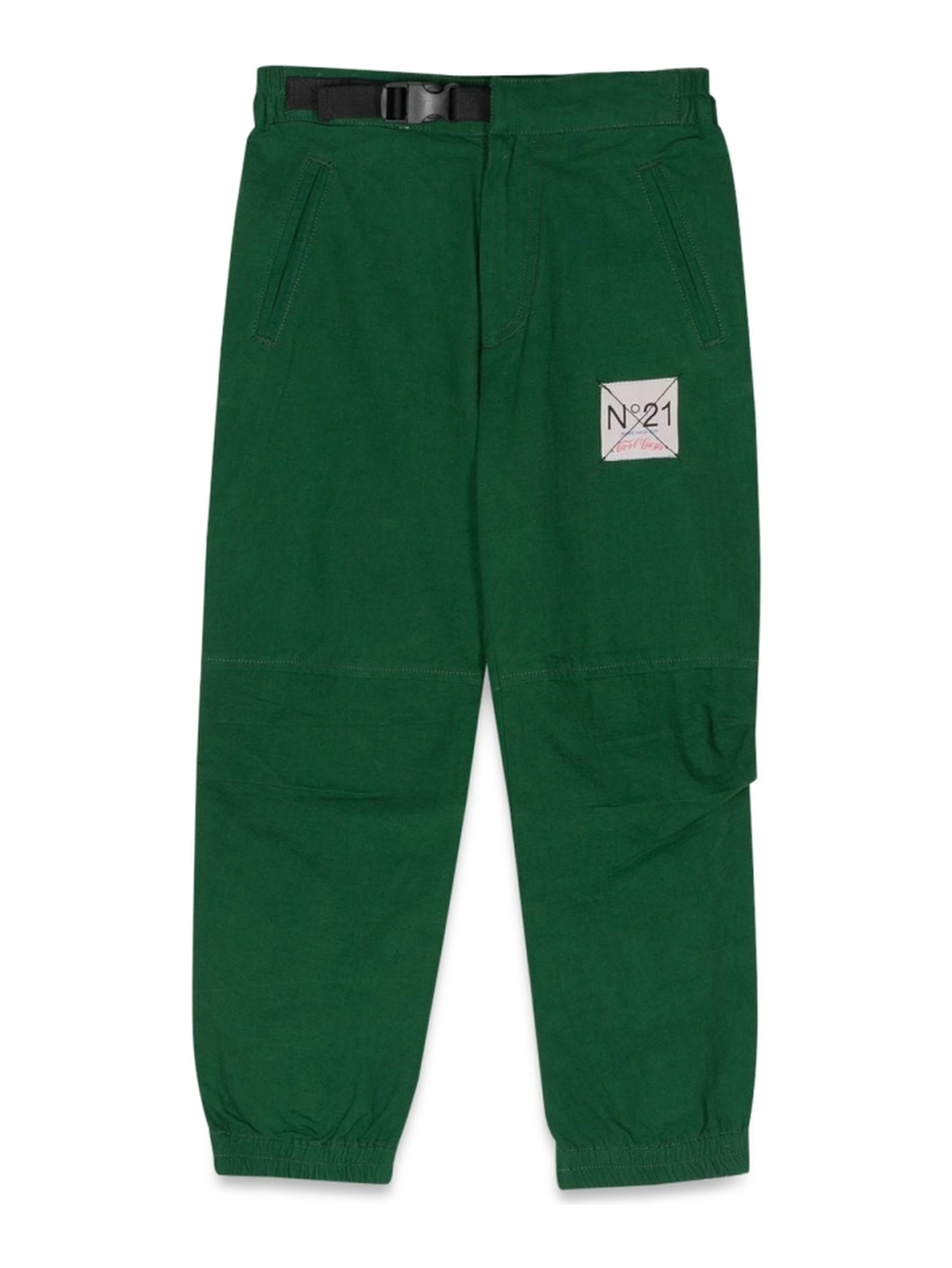 PANTS WITH LOGO PATCH
