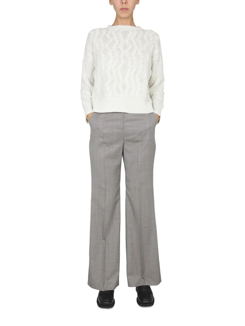 MICRO HOUNDSTOOTH PANTS