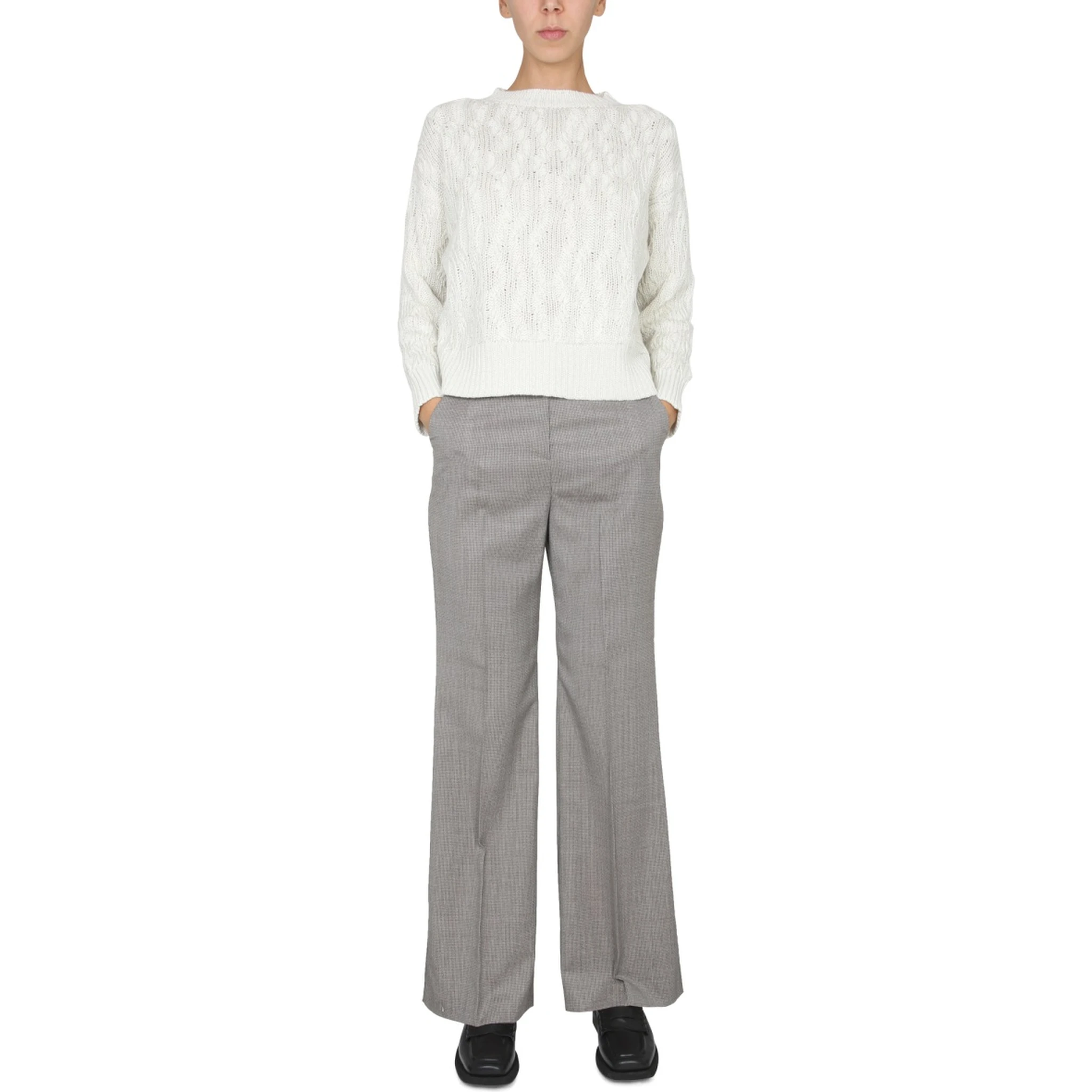 MICRO HOUNDSTOOTH PANTS
