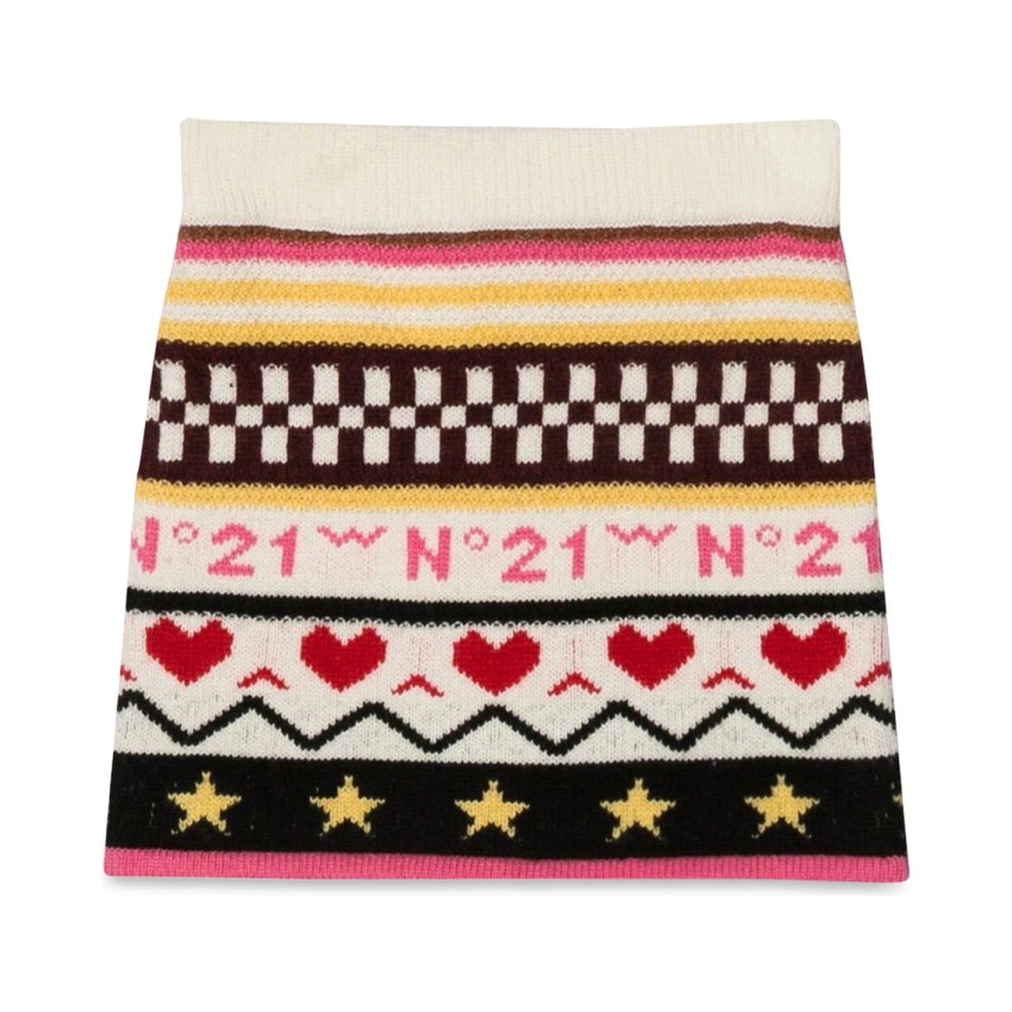 ALLOVER JACQUARD KNIT SKIRT