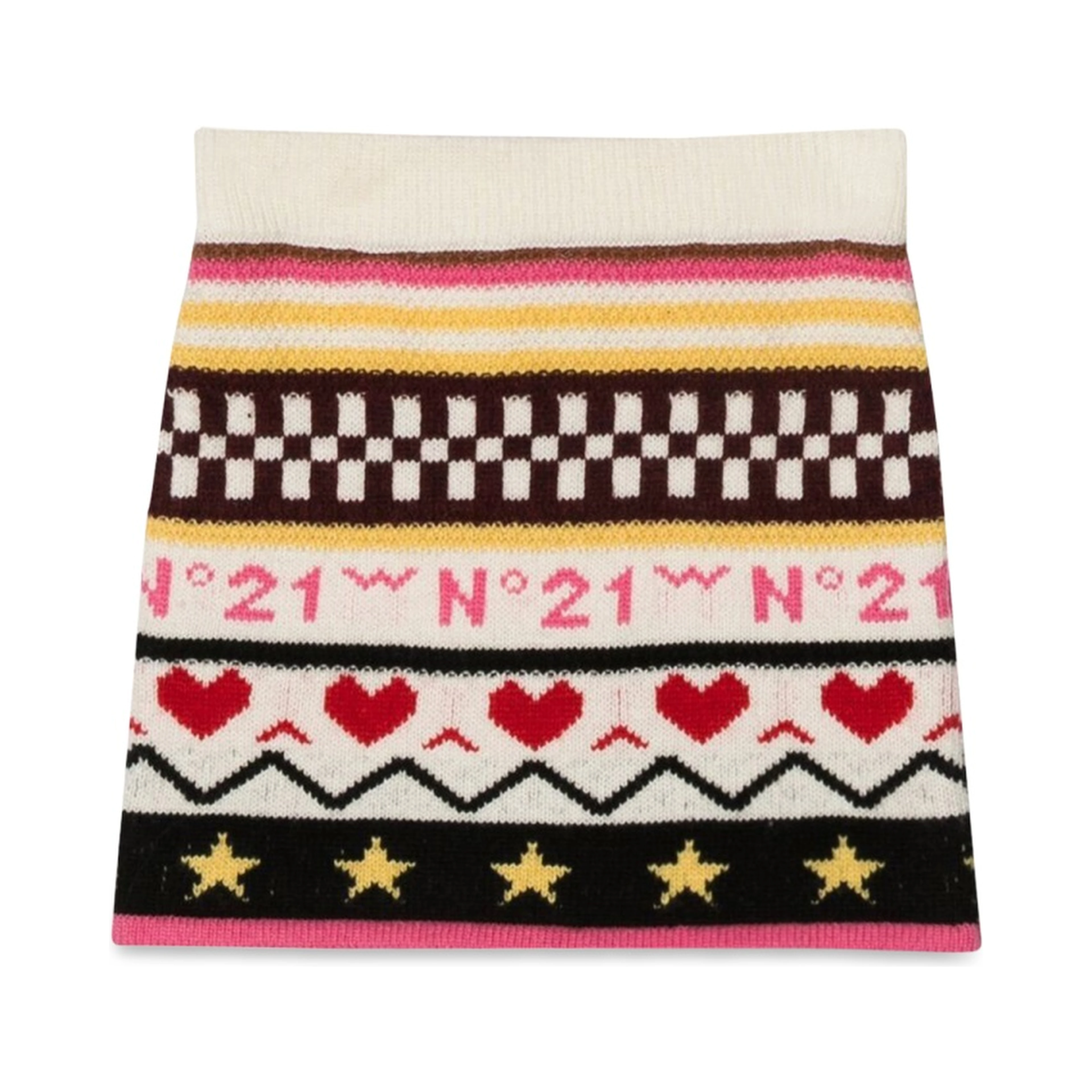 ALLOVER JACQUARD KNIT SKIRT