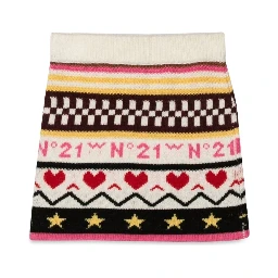 ALLOVER JACQUARD KNIT SKIRT