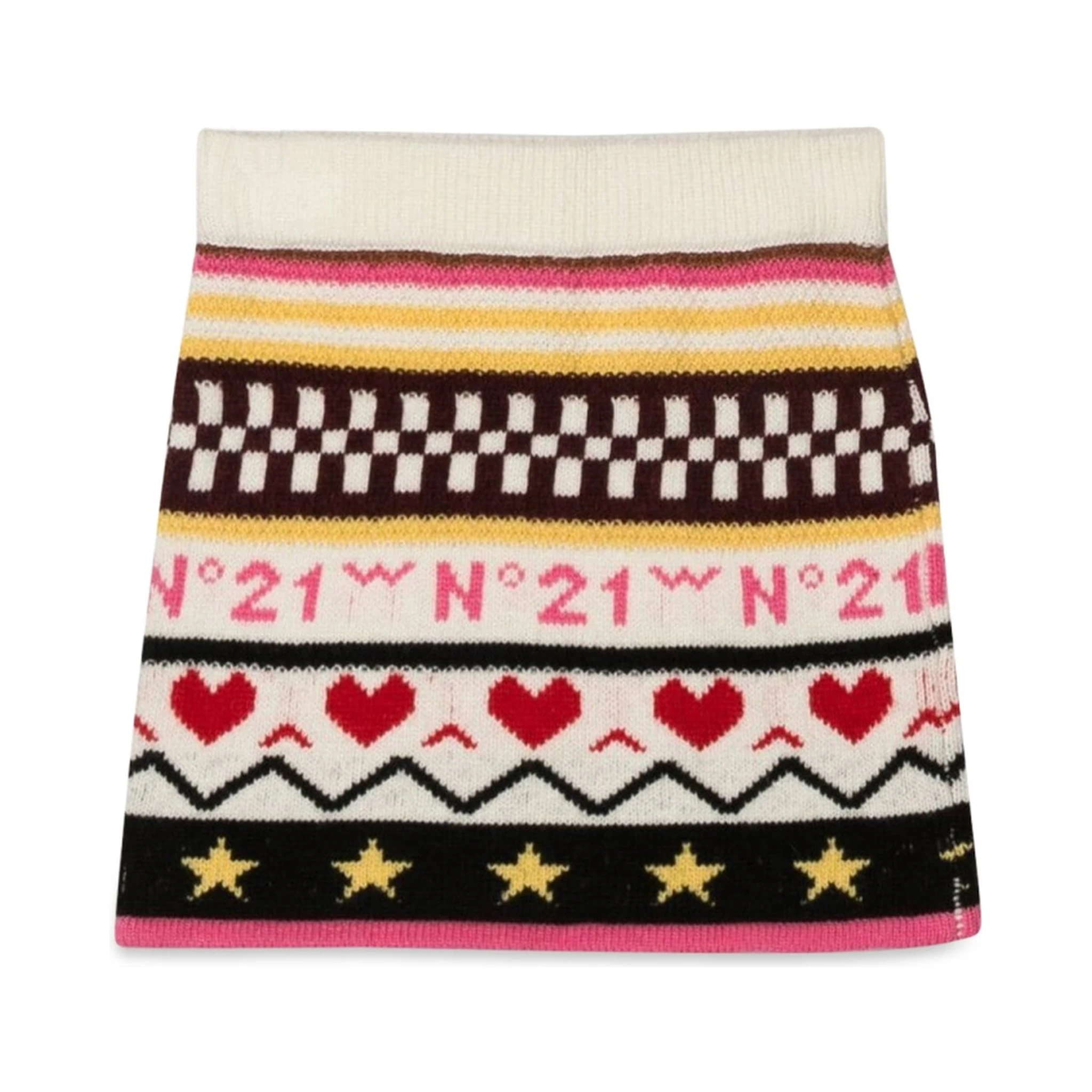 ALLOVER JACQUARD KNIT SKIRT