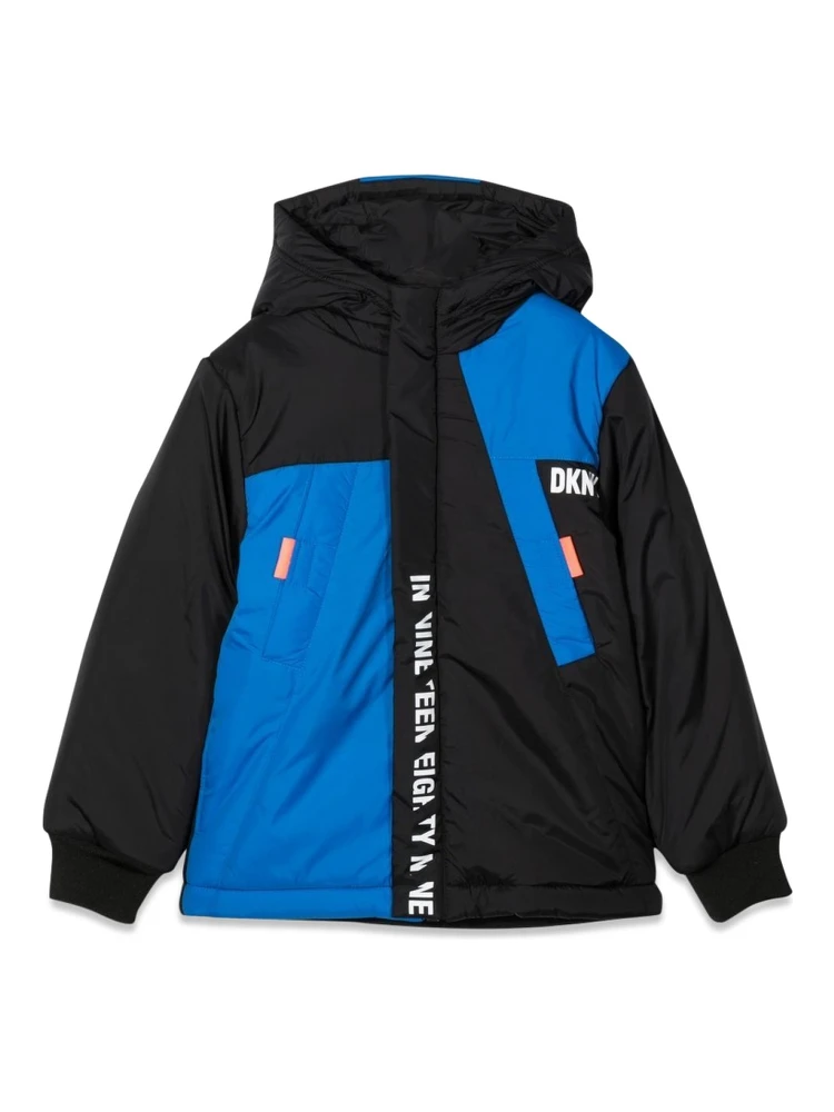 TWO-TONE DOWN JACKET WITH HOOD