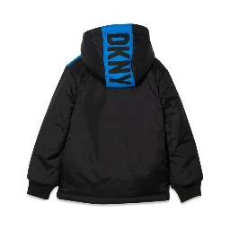 TWO-TONE DOWN JACKET WITH HOOD