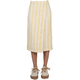 STRIPED PATTERN SKIRT