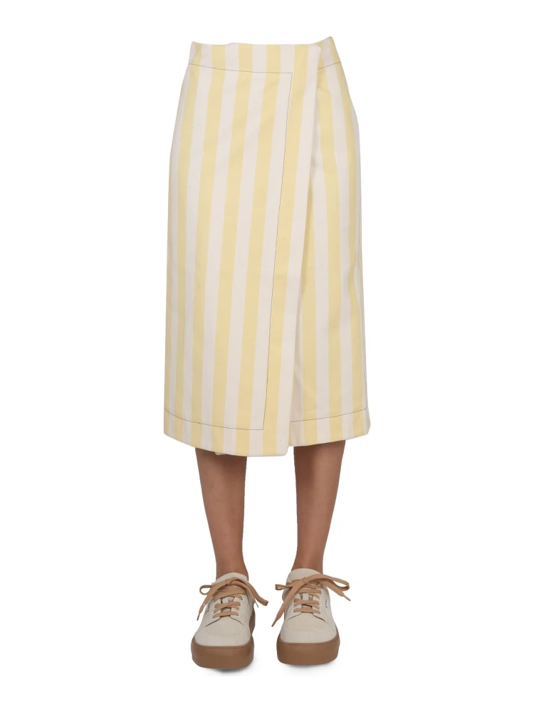 STRIPED PATTERN SKIRT
