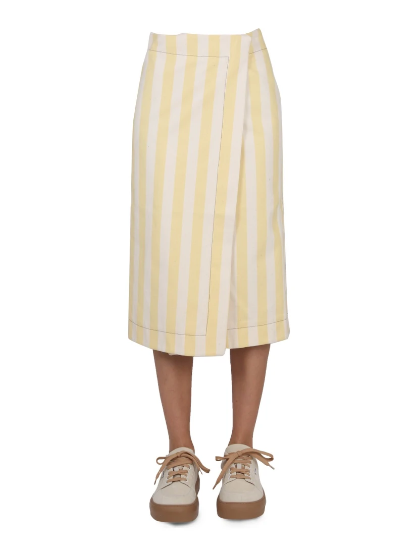 STRIPED PATTERN SKIRT