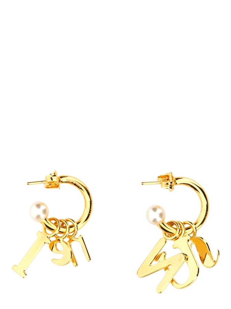 LETTERING LOGO DANGLE EARRINGS alternative