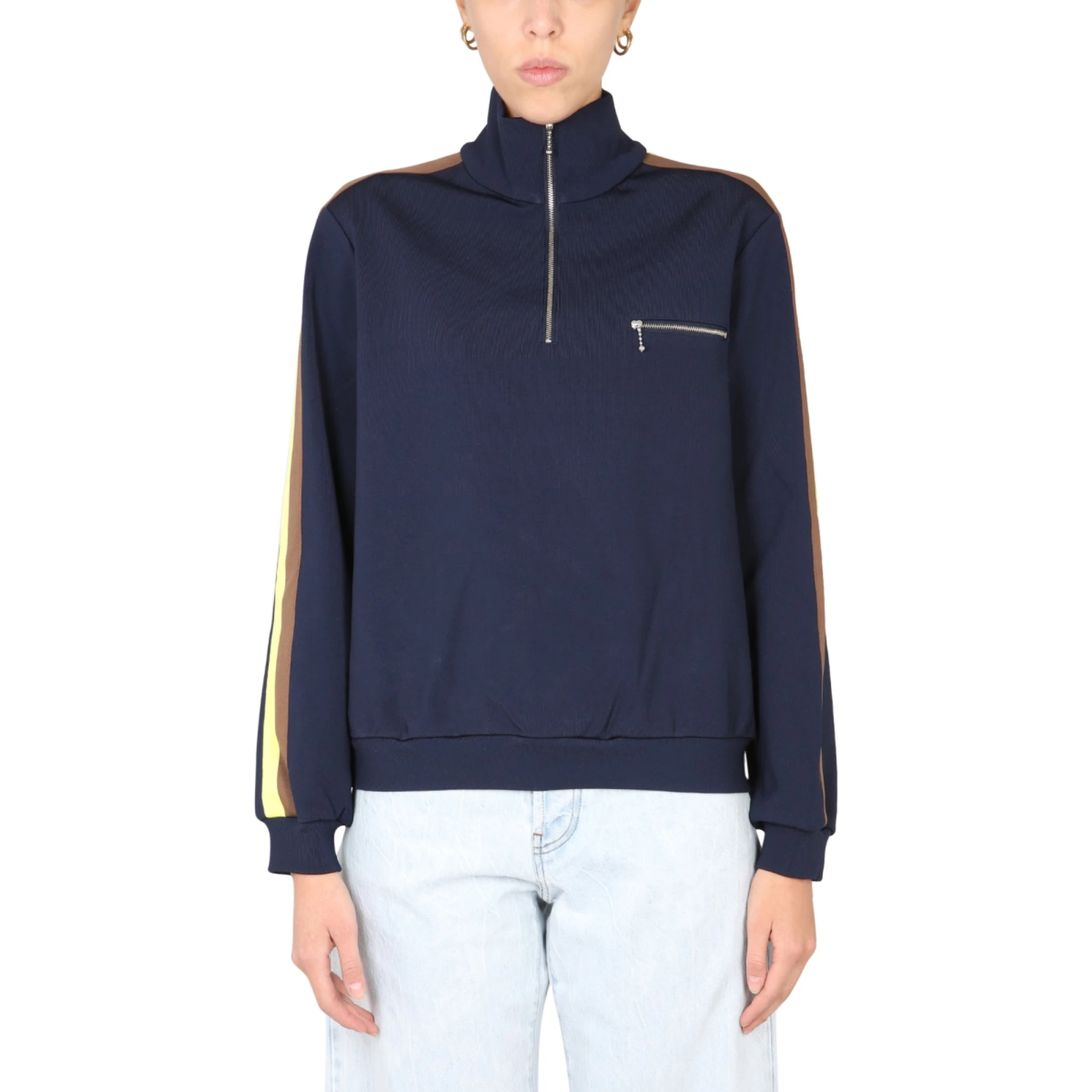 SWEATSHIRT WITH FRONT ZIPPER