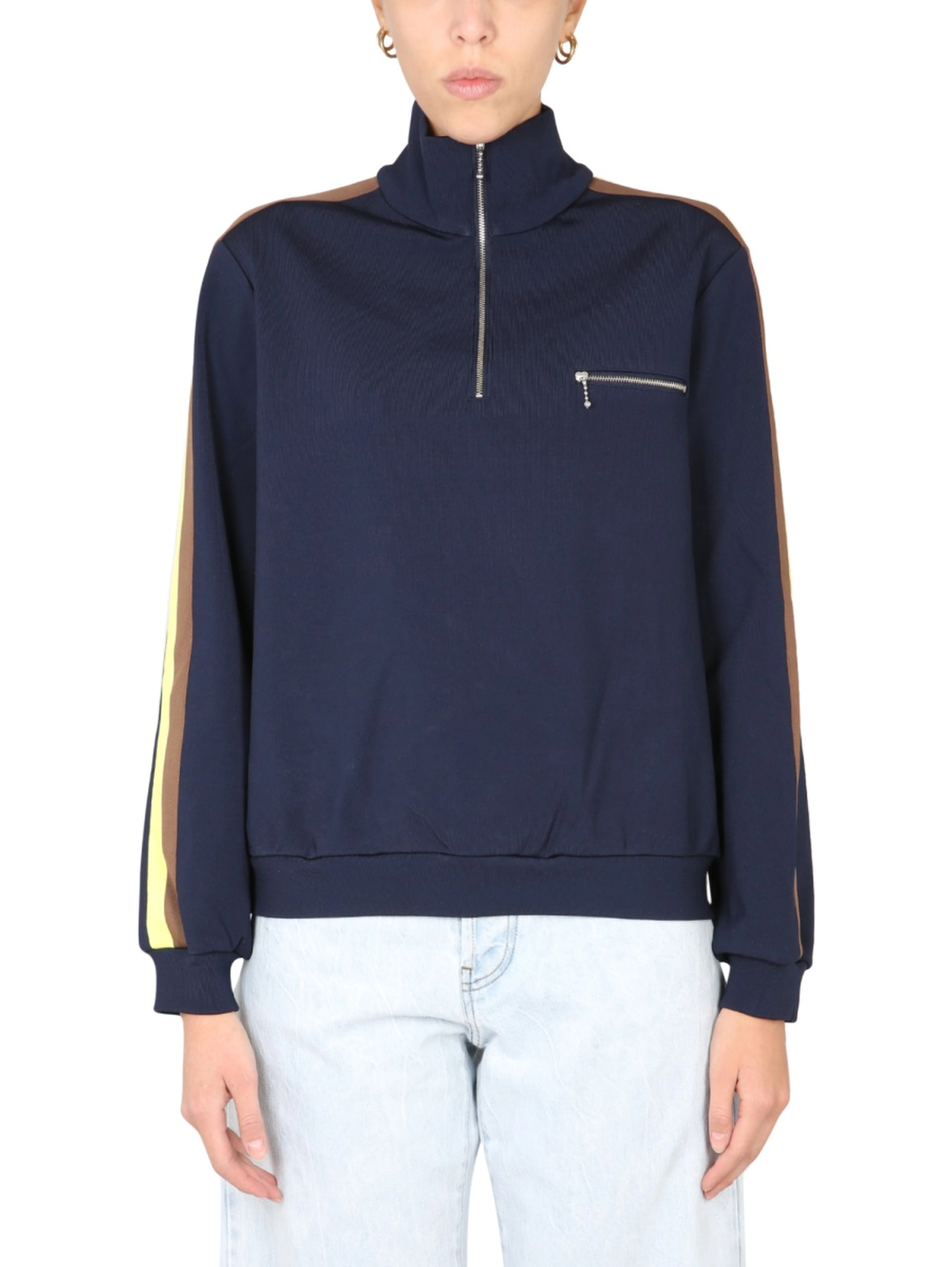 SWEATSHIRT WITH FRONT ZIPPER