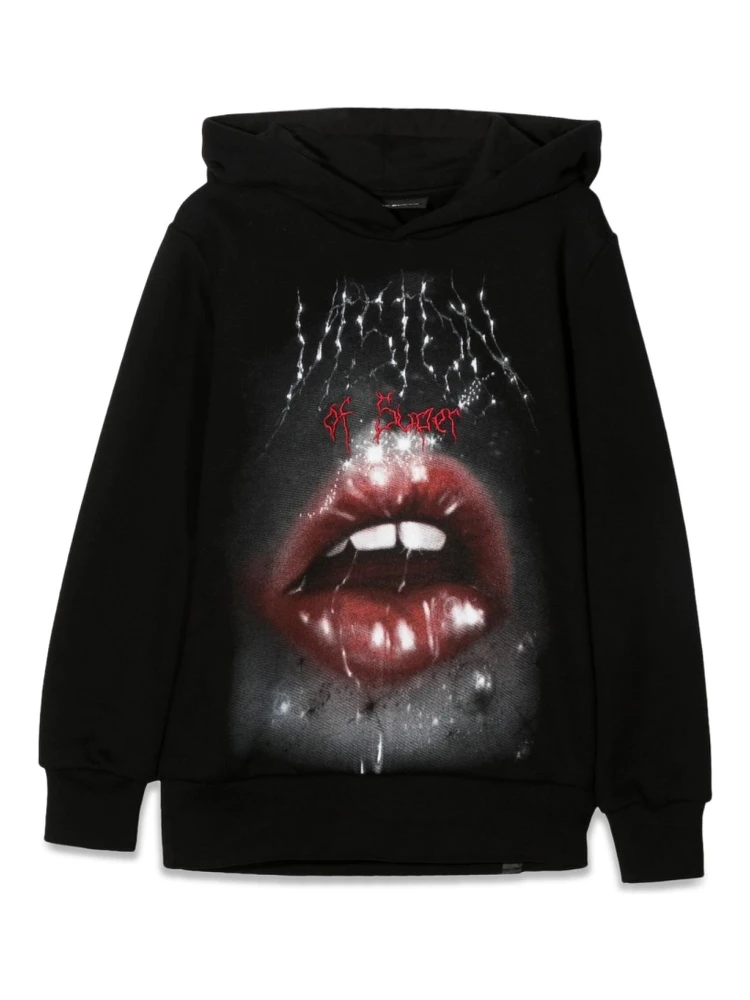 HOODIE ROCK MOUTH PRINT