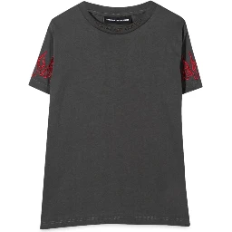 M/C EMBROIDERY RED FLAMES