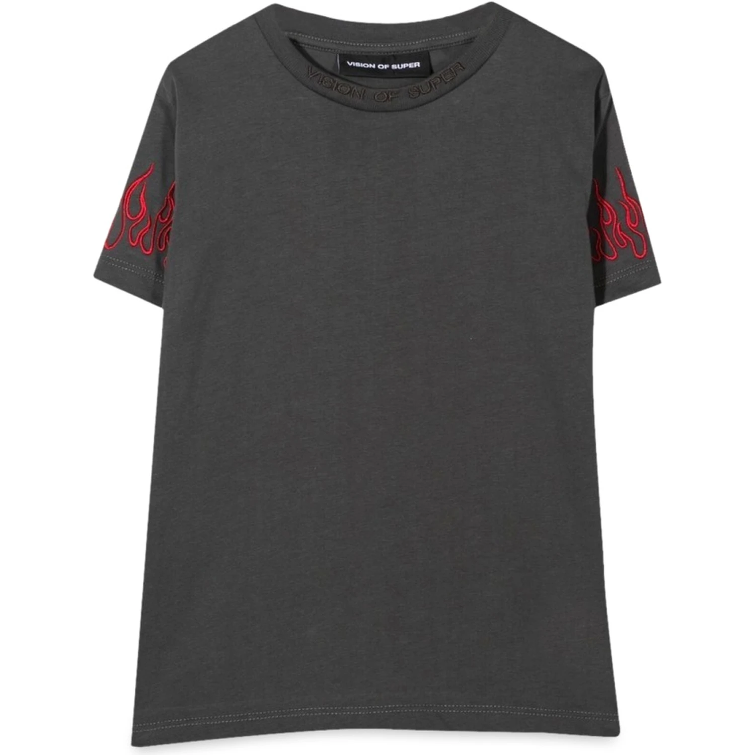 M/C EMBROIDERY RED FLAMES
