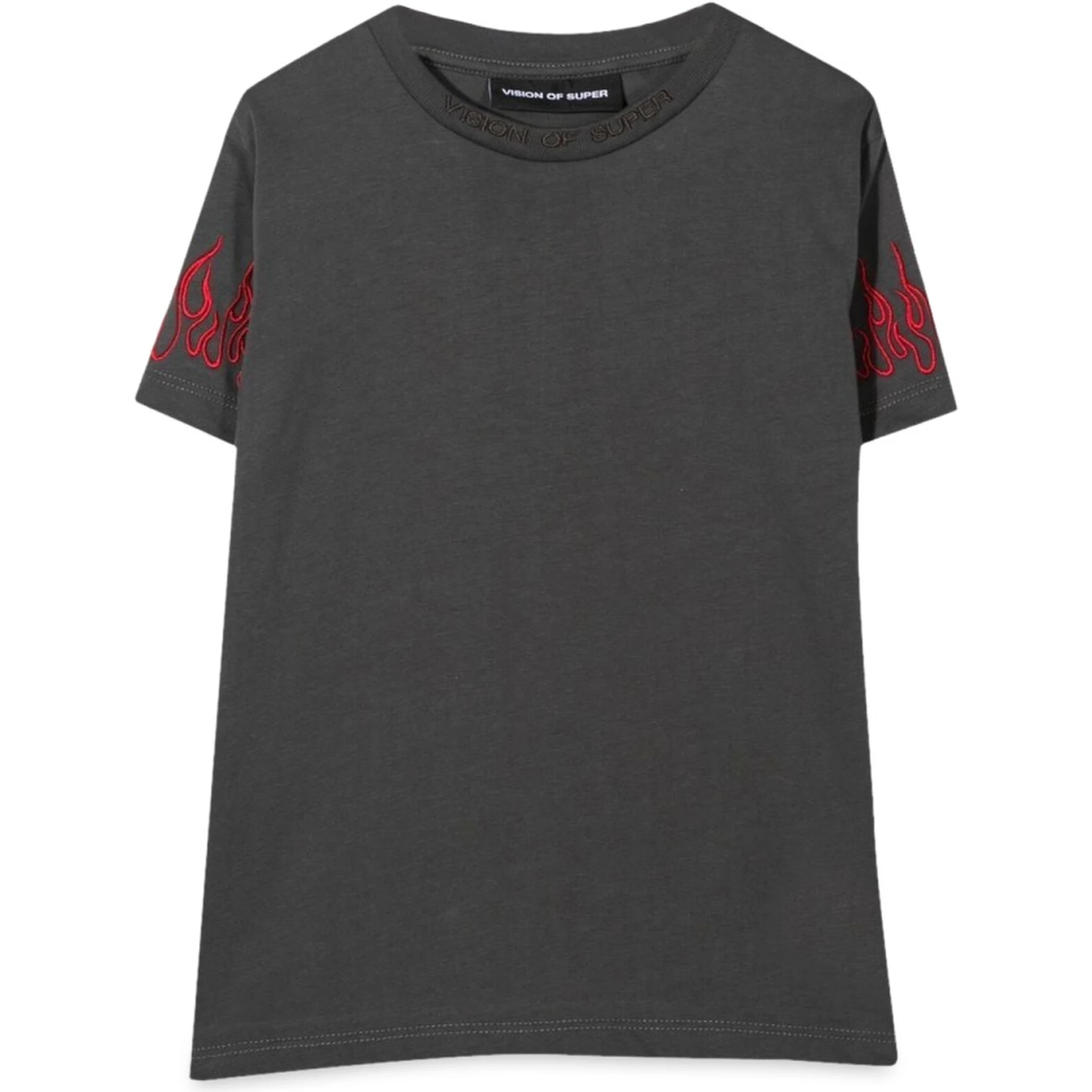 M/C EMBROIDERY RED FLAMES