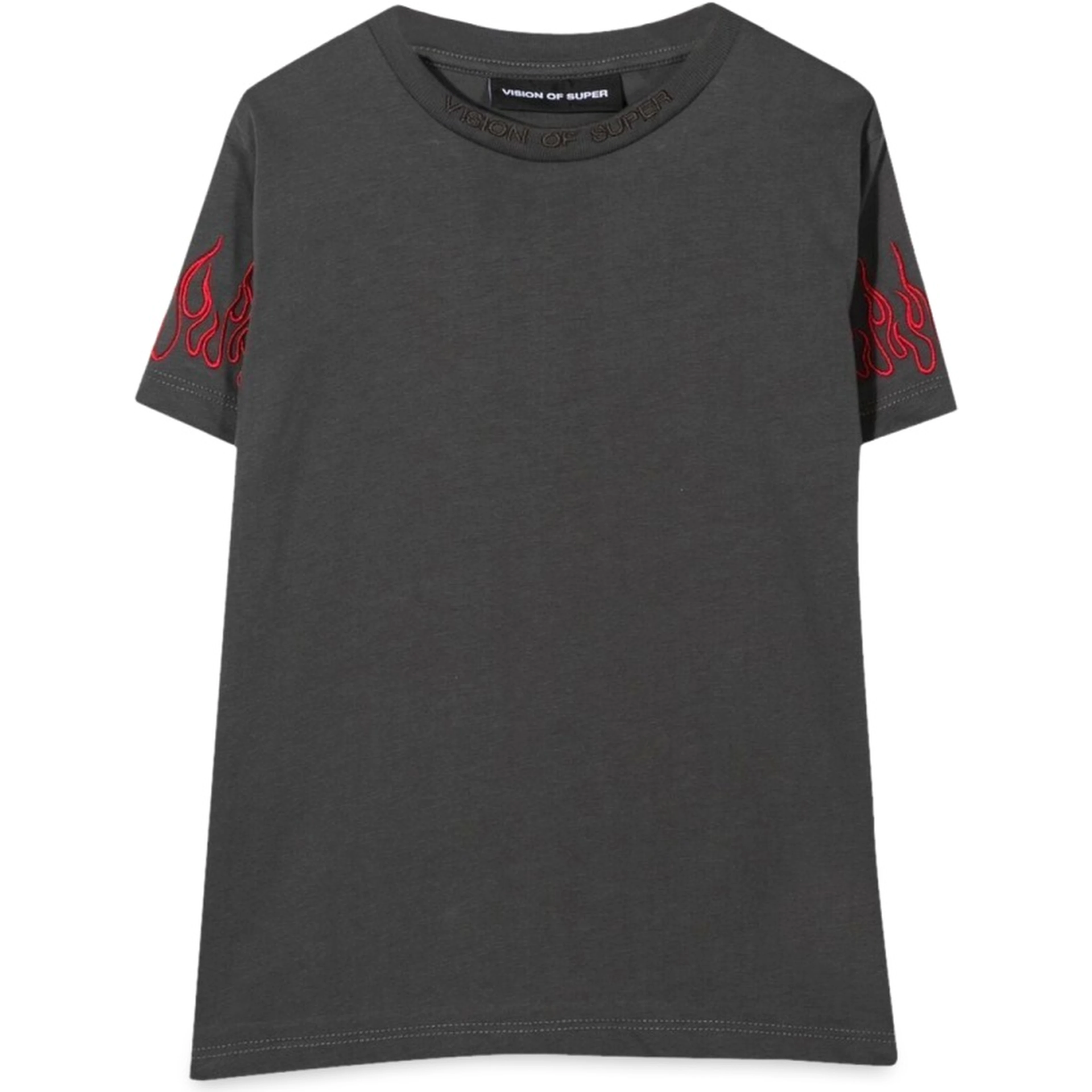 M/C EMBROIDERY RED FLAMES