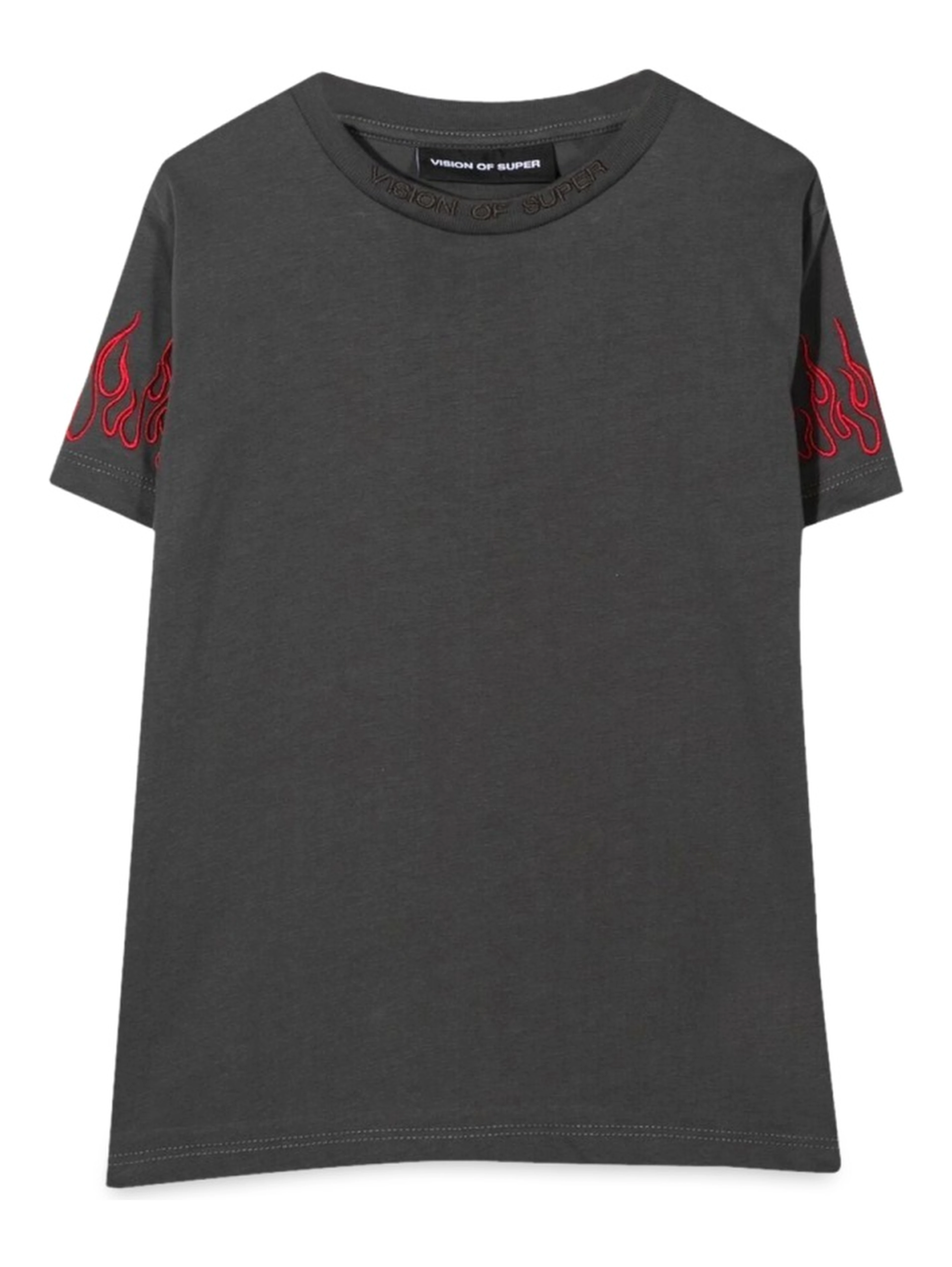 M/C EMBROIDERY RED FLAMES