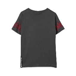 M/C EMBROIDERY RED FLAMES