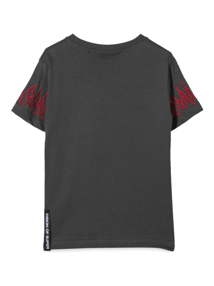 M/C EMBROIDERY RED FLAMES alternative