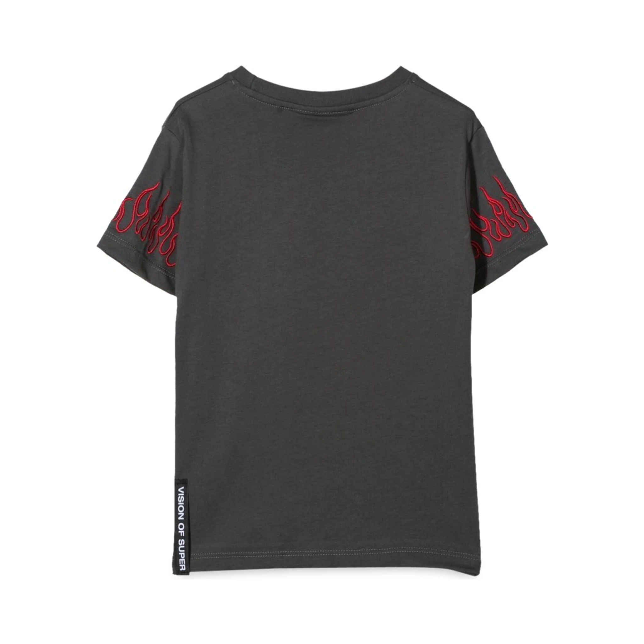 M/C EMBROIDERY RED FLAMES