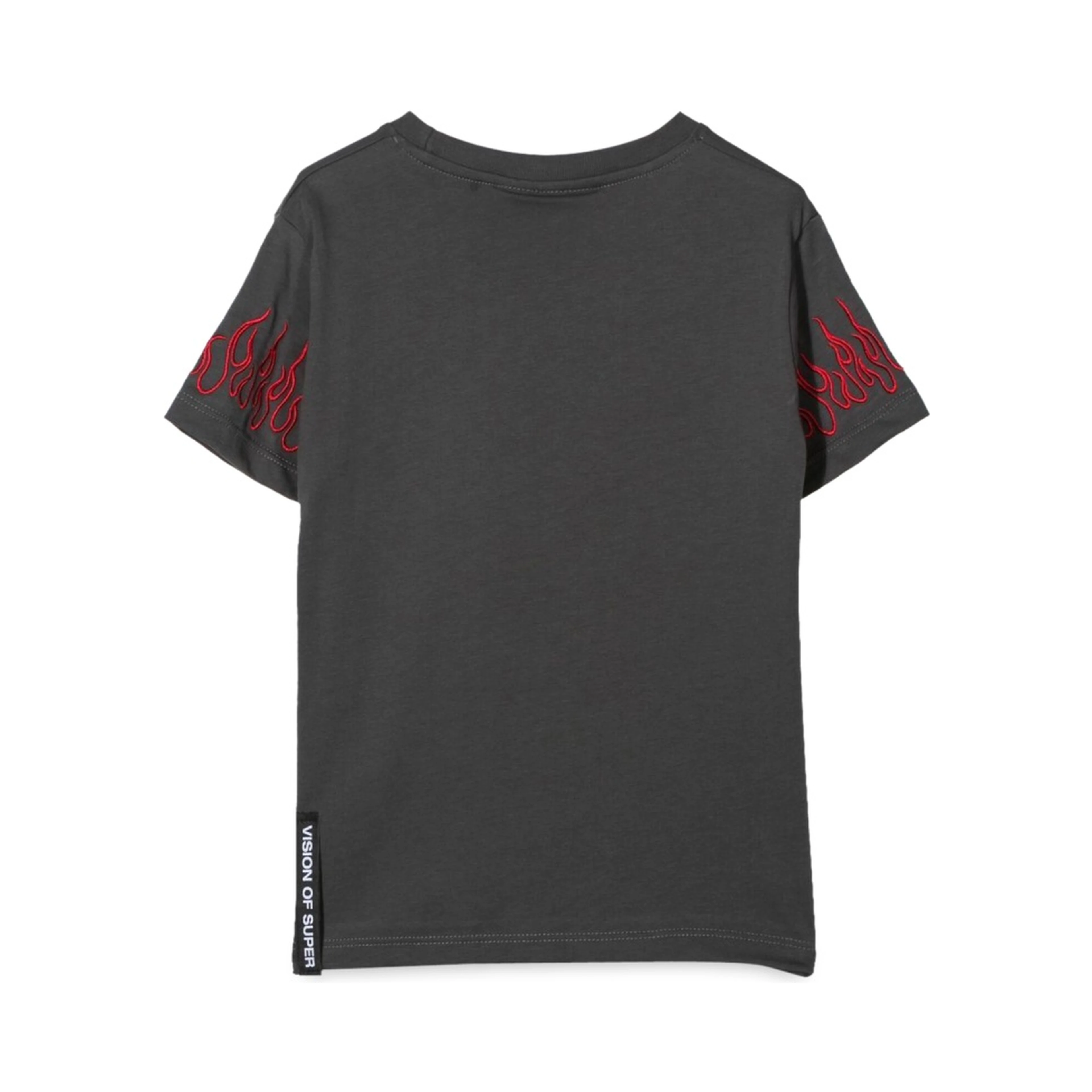 M/C EMBROIDERY RED FLAMES