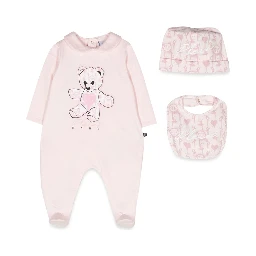 ROMPER, BIB AND BONNET
