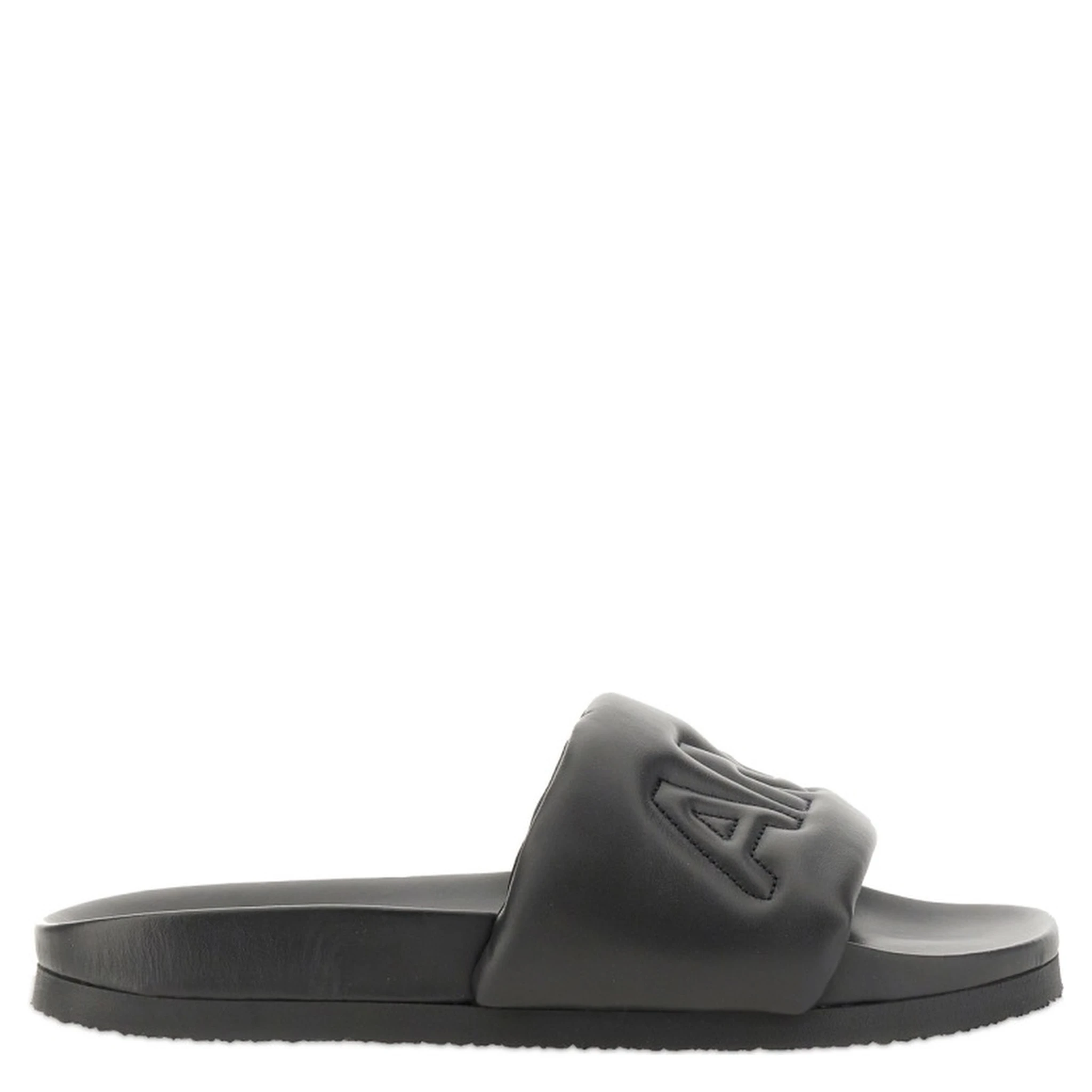 LEATHER SLIDE SANDAL
