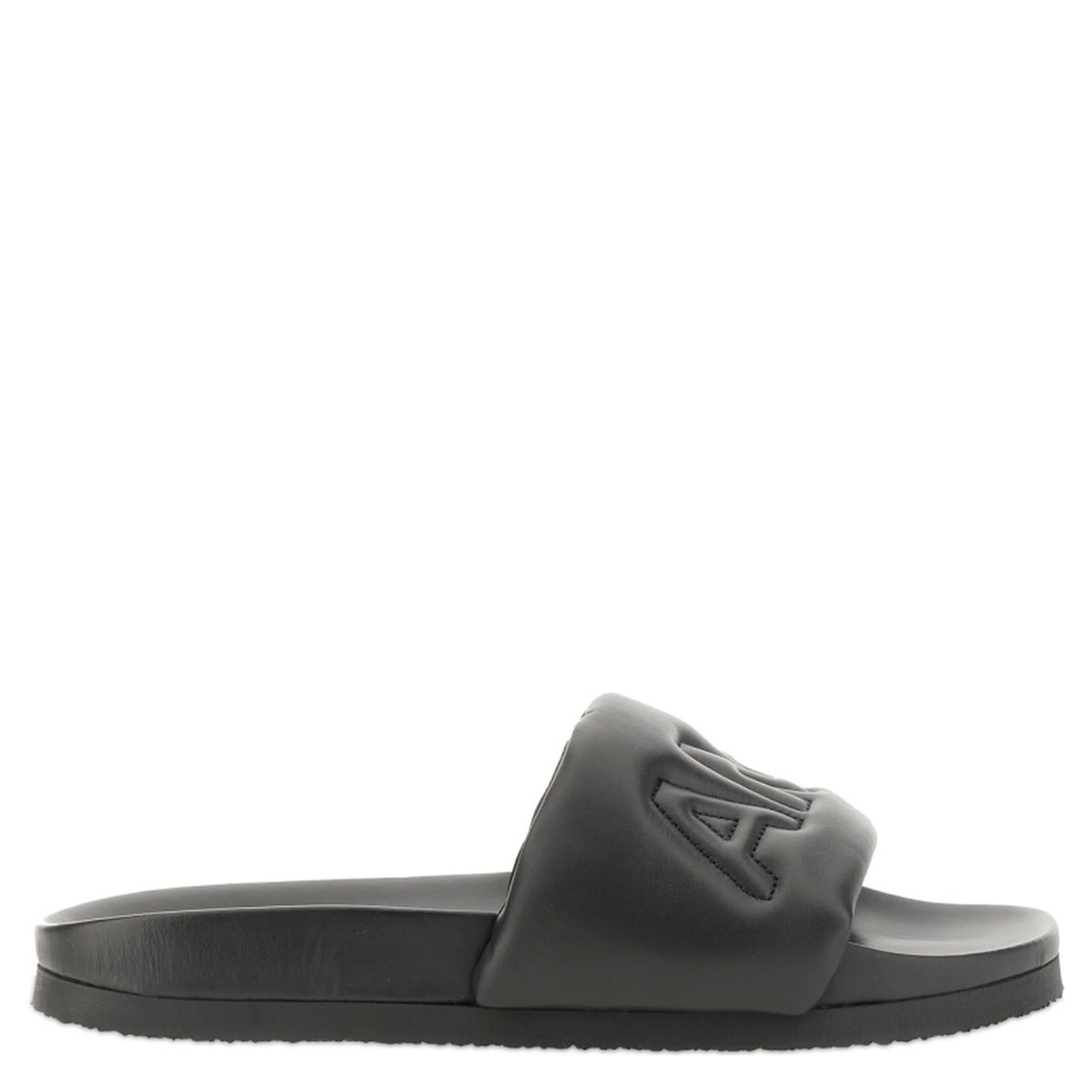 LEATHER SLIDE SANDAL