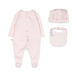 ROMPER, BIB AND BONNET