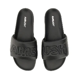 LEATHER SLIDE SANDAL