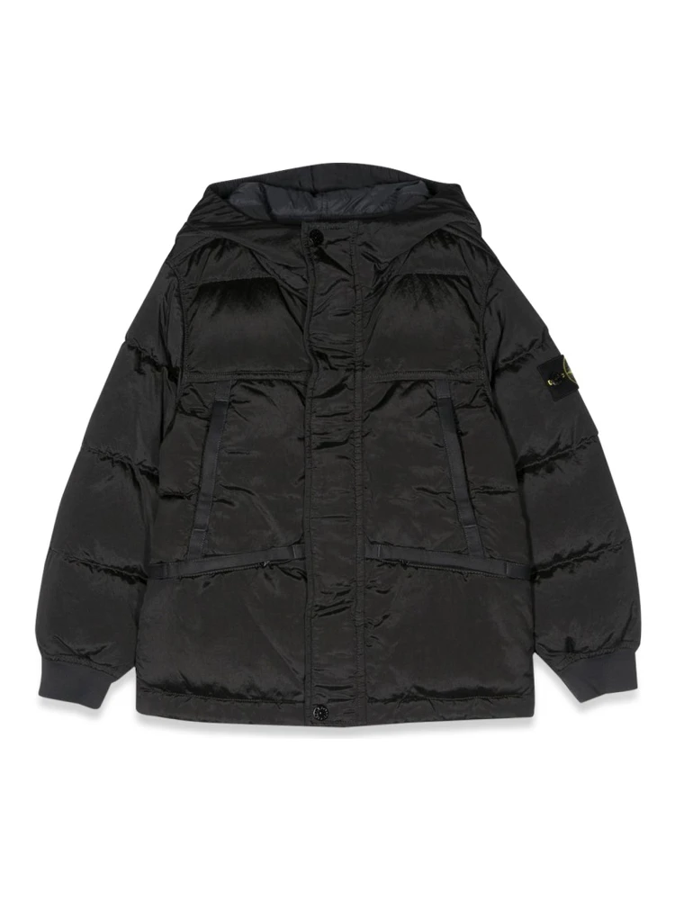 DOWN JACKET BLOUSON SIDE LOGO PATCH