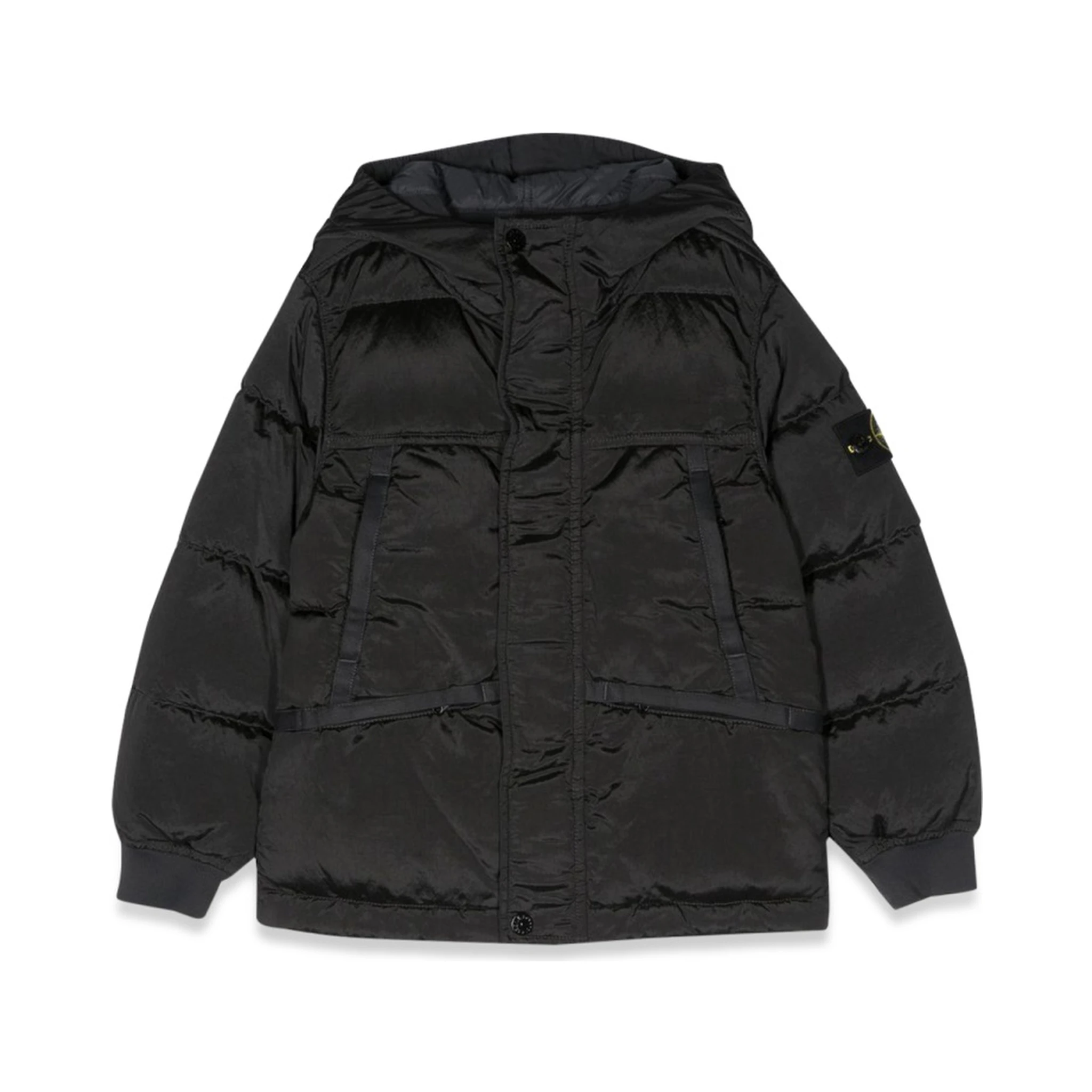 DOWN JACKET BLOUSON SIDE LOGO PATCH
