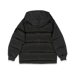DOWN JACKET BLOUSON SIDE LOGO PATCH