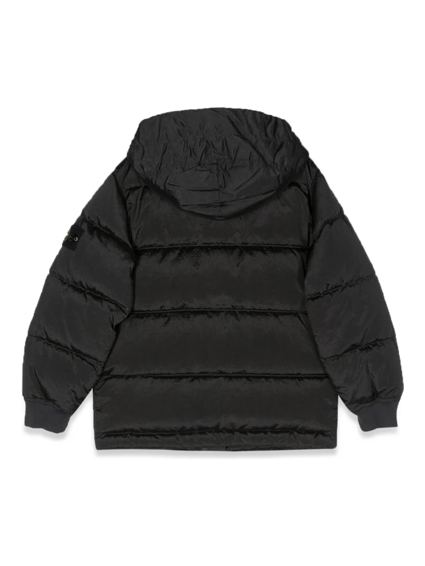 DOWN JACKET BLOUSON SIDE LOGO PATCH