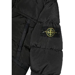DOWN JACKET BLOUSON SIDE LOGO PATCH
