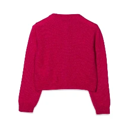 BUTTONED CREW NECK CARDIGAN