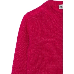 BUTTONED CREW NECK CARDIGAN
