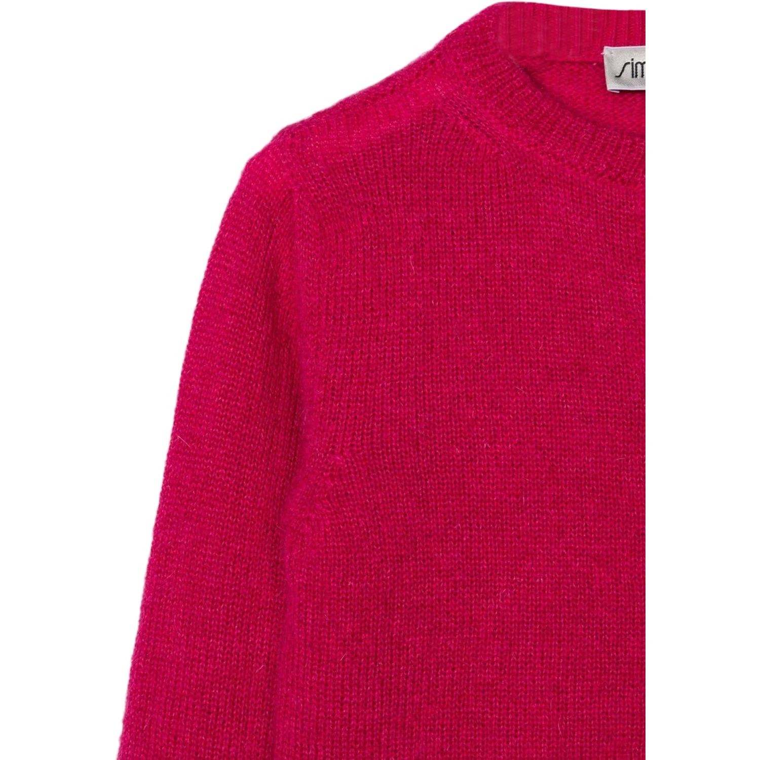 BUTTONED CREW NECK CARDIGAN