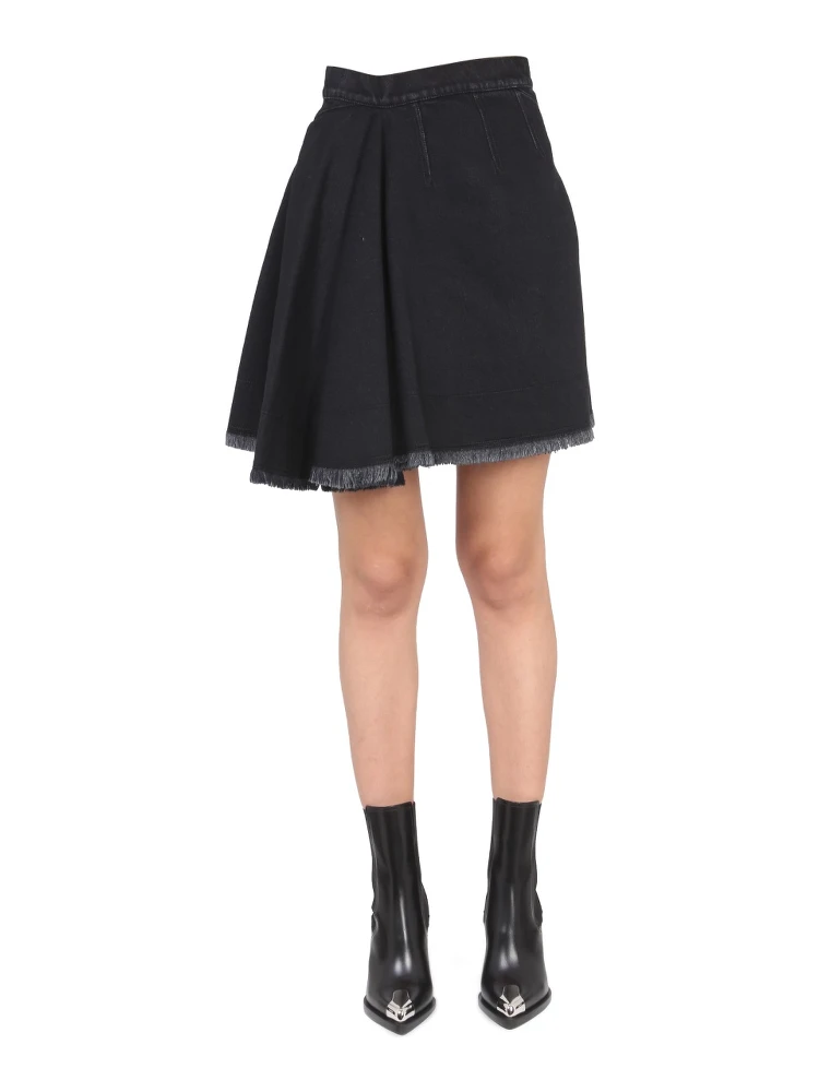 ASYMMETRICAL MINI SKIRT