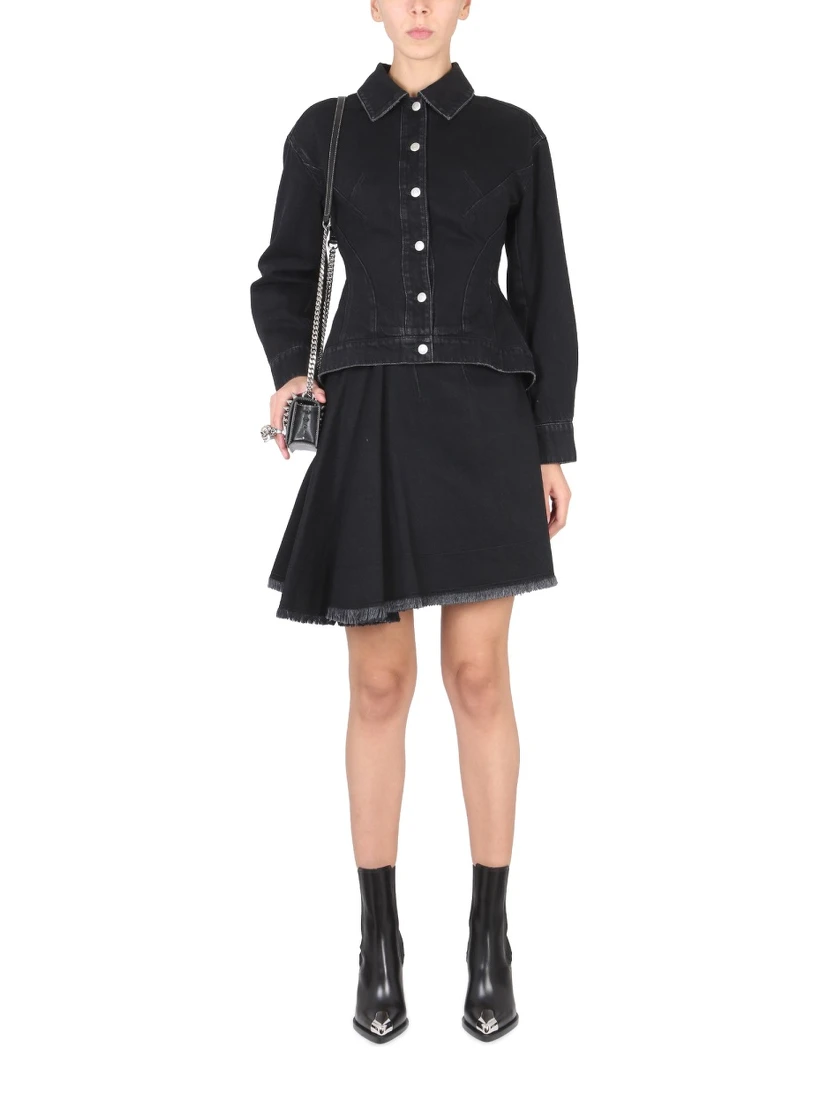 ASYMMETRICAL MINI SKIRT