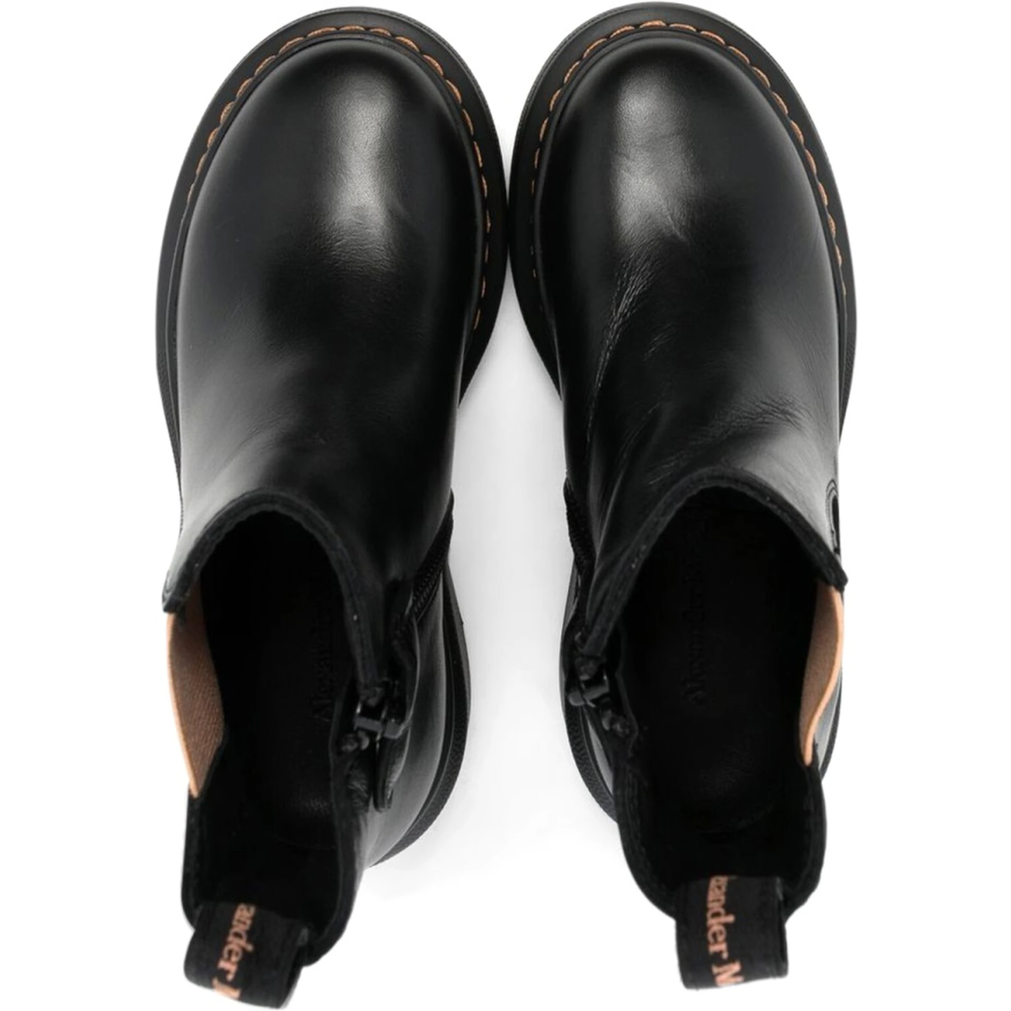 ANKLE BOOT WITH CONTRASTING ELASTIC ON THE SIDE