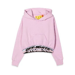 LOGO BAND HOODIE CROP